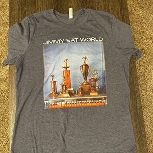 Men's Bella & Canvas Jimmy Eat World T-Shirt - Heather Blue - XL